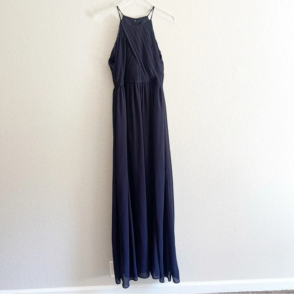 ANTHROPOLOGIE BHLDN Madrie Maxi Dress in Midnight Size 12 - Picture 3 of 15